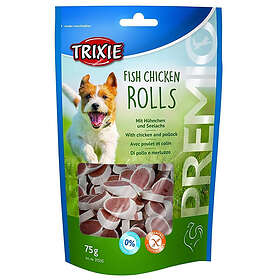 Trixie Premio Fisk- & Kycklingrullar 75g
