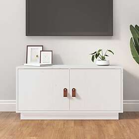 vidaXL TV-taso vit 80x34x40 cm massiv furu 818231