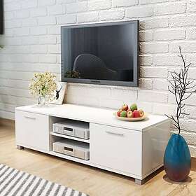 vidaXL Tv-bänk högglans vit 120x40,5x35 cm 243041