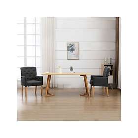 vidaXL Matstol med armstöd tyg 287940