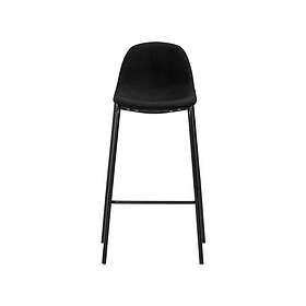 vidaXL Barstolar 6 st svart tyg 279665