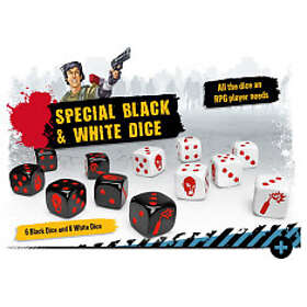 Black & White Zombicide 2nd Ed: Special Dice (Exp.)