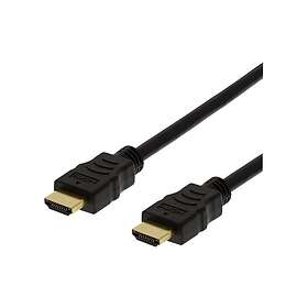 Deltaco HDMI-1040D-FLEX HDMI-kabel med Ethernet 4 m