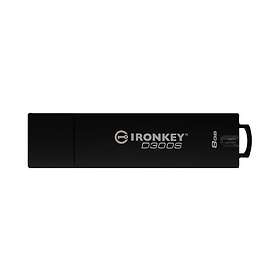 IronKey D300S USB flash-enhet 8 GB TAA-kompatibel