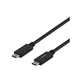 Deltaco USBC-2002 USB typ C-kabel USB-C till USB-C 2 m