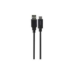 Deltaco USB typ C-kabel 24 pin USB-C till USB 1 m
