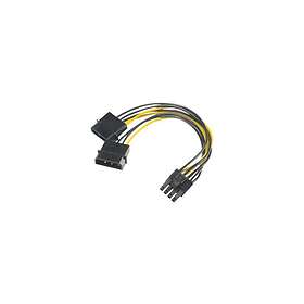 Akasa strömadapter 4 pin intern effekt till 8-stifts PCIe-ström (6+2) 15 cm