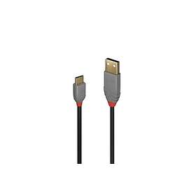Lindy USB 2,0 Typ A an C Kabel Anthra Line 1m