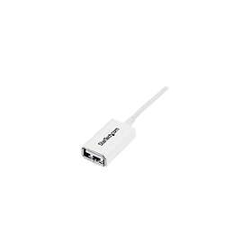 White StarTech.com 1m USB 2,0 Extension Cable Cord A to A USB Male to ...