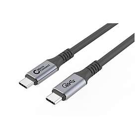 MicroConnect USB4CC2 USB-kabel 2 m USB4 Gen 3x2 USB C Sort