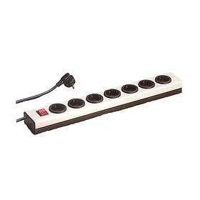 LKB 1925334 Grenuttag 2-pol, jordat, belyst brytare 9 uttag