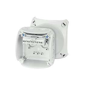 Hensel KF 0202g Koblingsboks grå, IP66, glasfiber, 2.5 mm² 93x93 mm