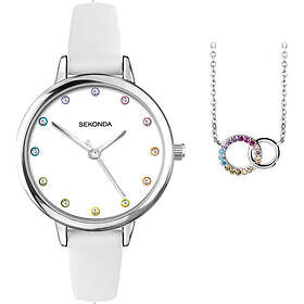 Sekonda Ladies Fashion Watch and Necklace Gift set 2931