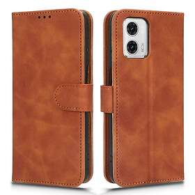 Skalo Motorola Moto G73 5G Matt PU-Läder Plånboksfodral