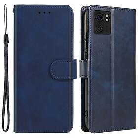 Skalo Motorola Edge 40 5G Premium Plånboksfodral Mörkblå