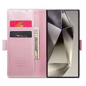 CaseMe mobilplånbok 2-kort Samsung Galaxy S24 Ultra Ljusrosa