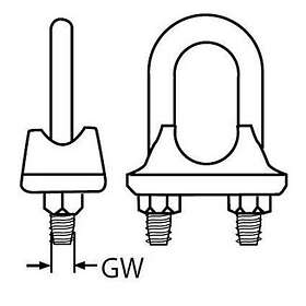 Euromarine A4 Scei064 Cable Clamp Silver 6 mm