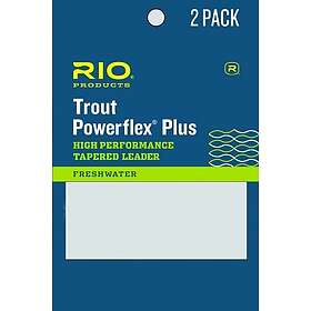 RIO Products PowerflexPlus Leader 9ft 2X 0.22mm/5.5kg 2-pack