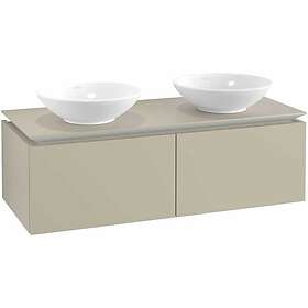 Villeroy & Boch Tvättställsskåp Legato Kompakt 1200 med 2 Lådor för Två Ytmonterade Tvättställ