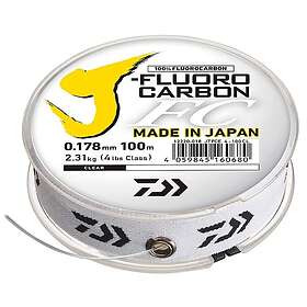 Daiwa J-Fluorocarbon 0,20 mm Ekstrem slitestyrke og knutestyrke