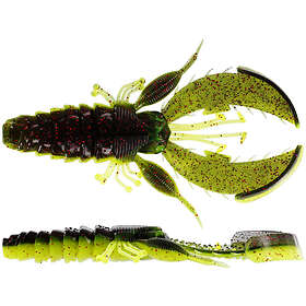 Westin CreCraw Creaturebait 6,5 cm Black/Chartreuse 6-pack