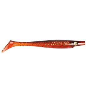 The Pig Pig Shad Tournament 18 cm Red Motoroil Pike UV 2-pack
