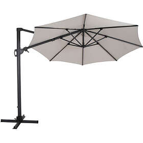 Brafab Varallo frihängande parasoll antracit/khaki Ø300 cm