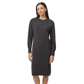 Tentree French Terry Long Sleeve Crew Dress Women klänning Meteorite Black-0164 M