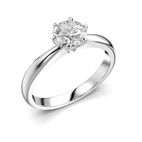 Classic Festive 23 vitguld diamantring enstens 0,70 ct 686-070-VK