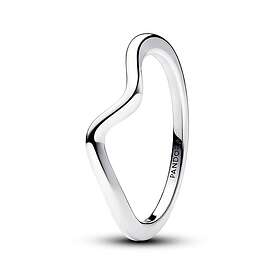 Pandora Timeless stackable Polished Wave Ring Sterling silver 193095C00-56