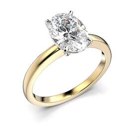 Ring Festive Selena oval med diamanter gultvitguld 1,50 ct 683-150-KV