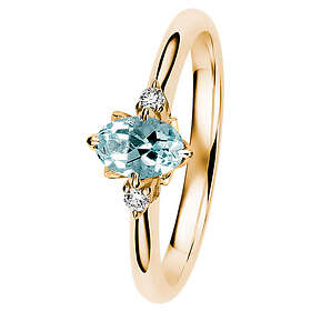 Kohinoor Rosa diamant akvamarin ring 033-260K-04A 033-260K-04A-175