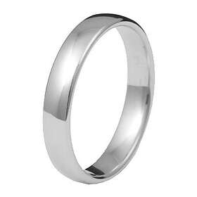 Kohinoor 903-520v 4mm förlovningsring, 14k vitguld 15½