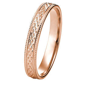 Kohinoor 003-621P diamantslipad ring roséguld 19