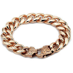 Rocks Steel roseguldfärgat 15 mm pansararmband 22,5 cm P.S.R.15-22