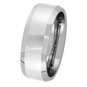 Lykka Strong slät tungsten rak ring 8 mm-18,9