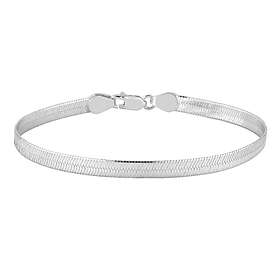 Lykka Basics silver herringbone kedjearmband 5,10 mm 20 cm