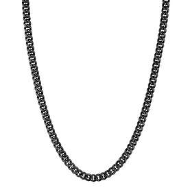 Lykka Strong stål pansarhalsband 8 mm mattsvart