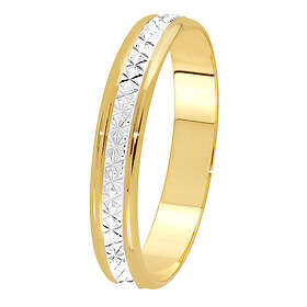 Lykka Exclusive tvåfärgad diamantslipad förlovningsring i guld 4 mm-210