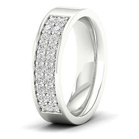 Lykka Elegance dubbel allians diamant ring i vitguld 0,40 ct-170