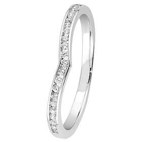 Lykka Elegance chevron diamantring i vitguld-160