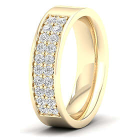 Lykka Elegance dubbel allians diamant ring i gulguld 0,40 ct-180