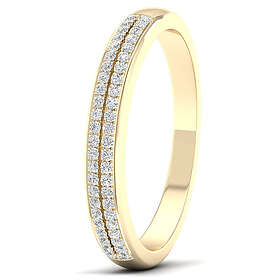 Lykka Elegance dubbel allians diamant ring i gulguld 0,14 ct-170