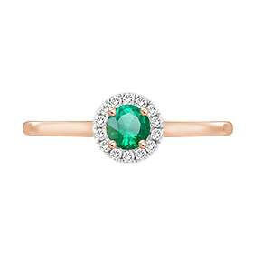 Lykka Elegance grön diamant smaragd ring-190