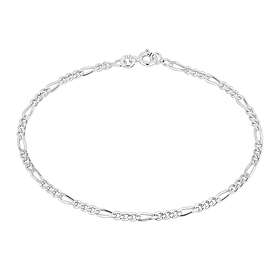 Lykka Basics silver figaro kedjearmband 2,8 mm 20 cm