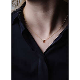 Lykka Symbols guldpläterad bokstavshalsband silver, Y