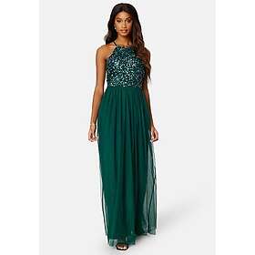 Angeleye High Neck Sequin Maxi Dress
