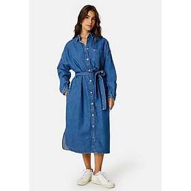 Tommy Jeans Chambray Midi Denim Shirt Dress