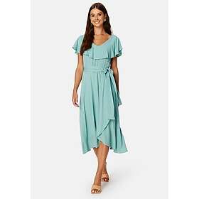 Trendyol Saga Flounce Wrap Dress