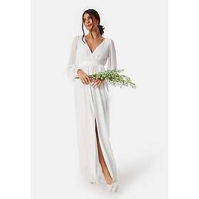 Goddiva Long Sleeve Chiffon Maxi Dress